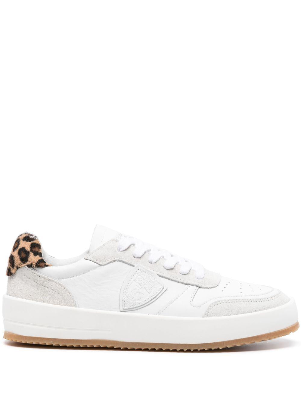 Sneaker Nice bianca/animalier donna