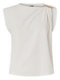 Top senza maniche con dettaglio metallico