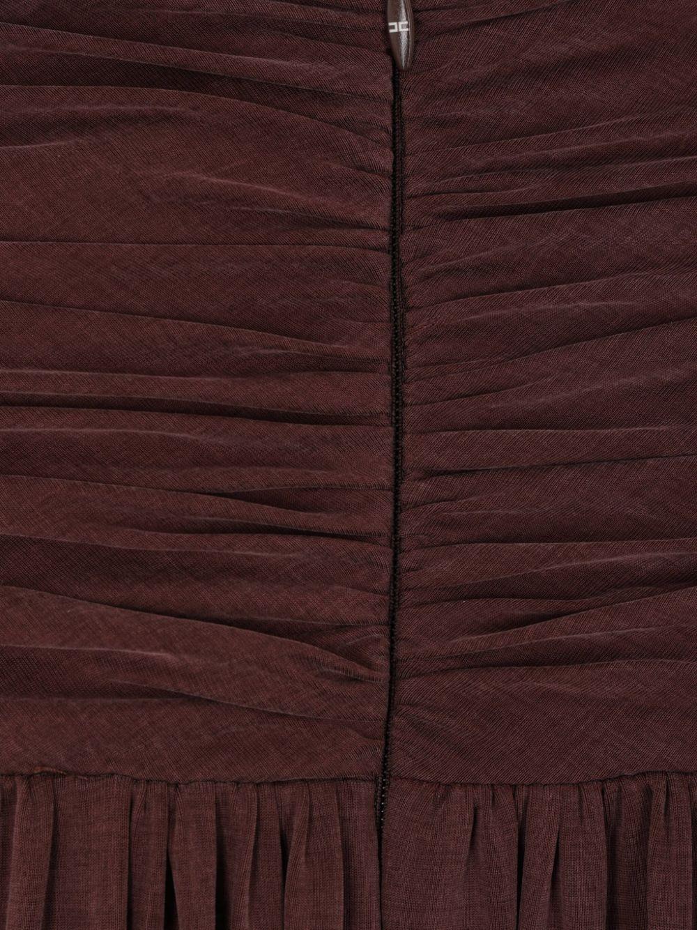 Abito Red Carpet in jersey con scollo sulla schiena cacao