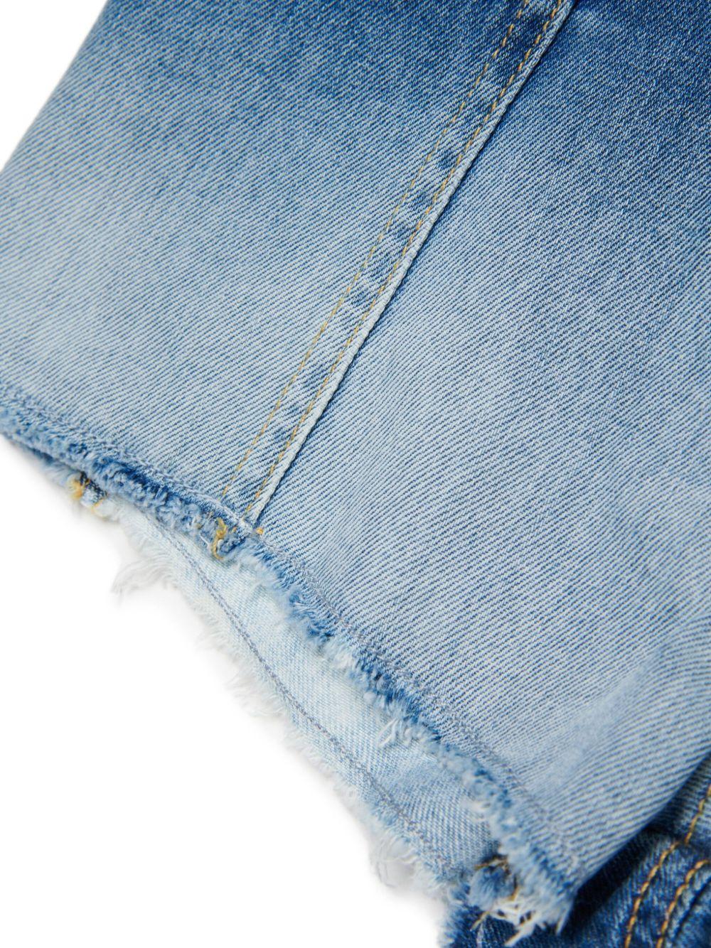Short denim sfumato