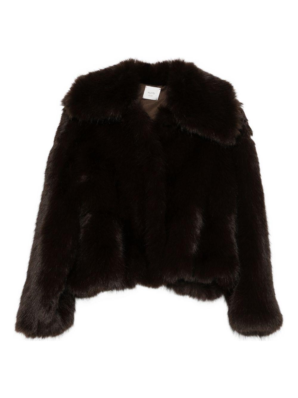 Cappotto con Revers Larghi 165934A5251 CHOCO ALYSI 