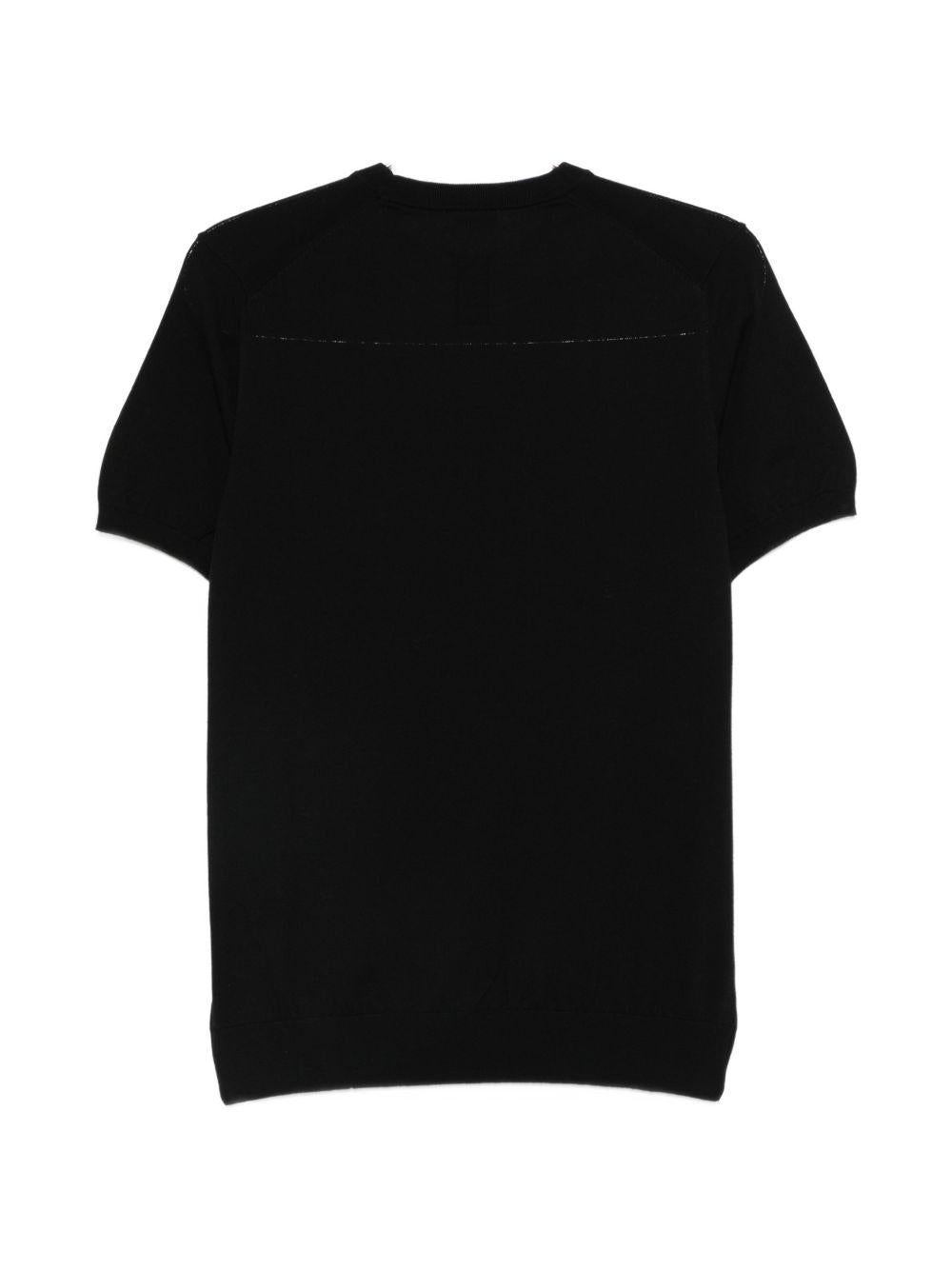 T-shirt in cotone girocollo DK17003 NERO DIKTAT 