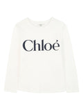 T-shirt a Maniche Lunghe con Logo a Contrasto