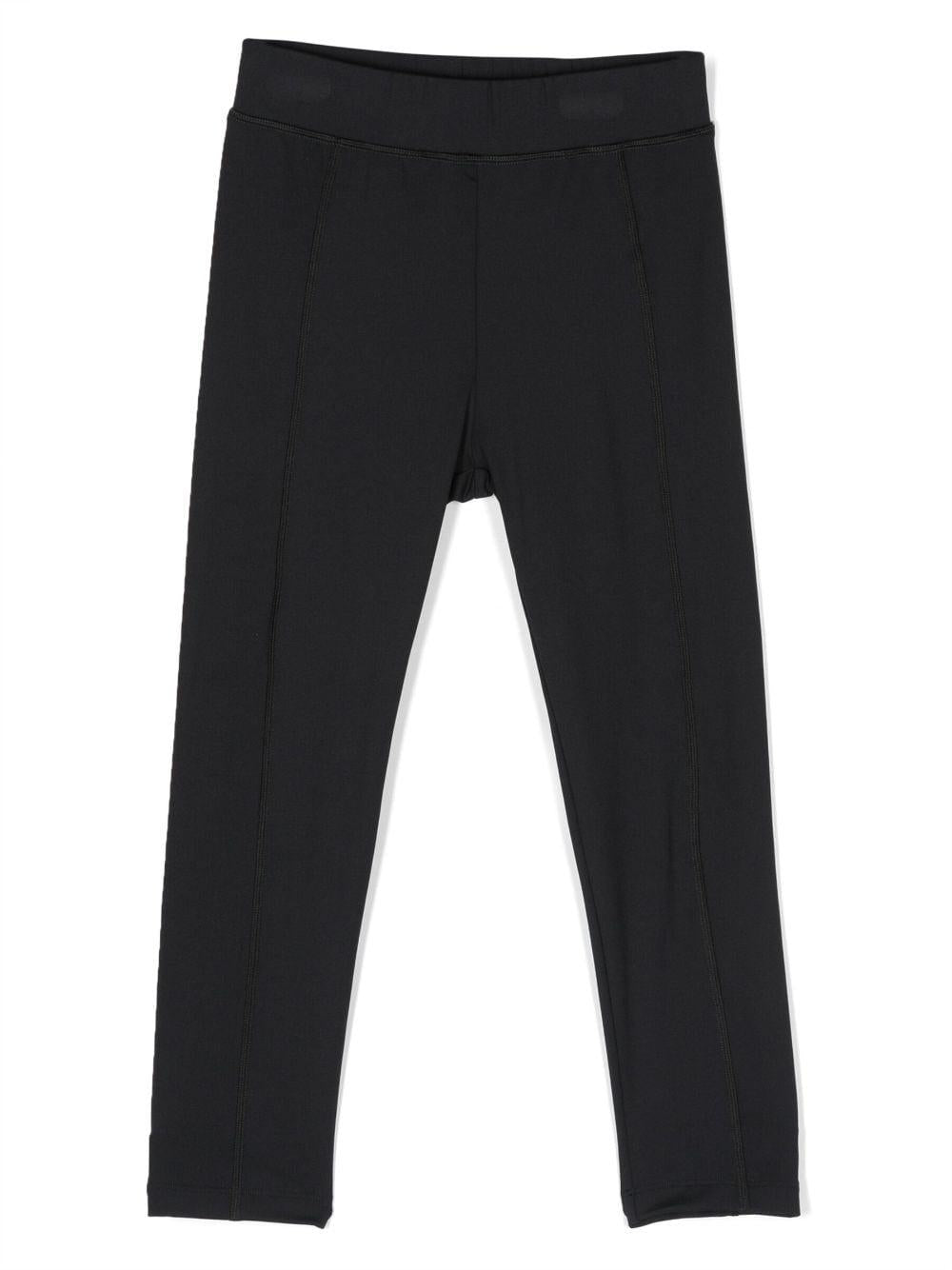 Leggins nero logo retro I29548H0000189A2Q 999 MONCLER KIDS 