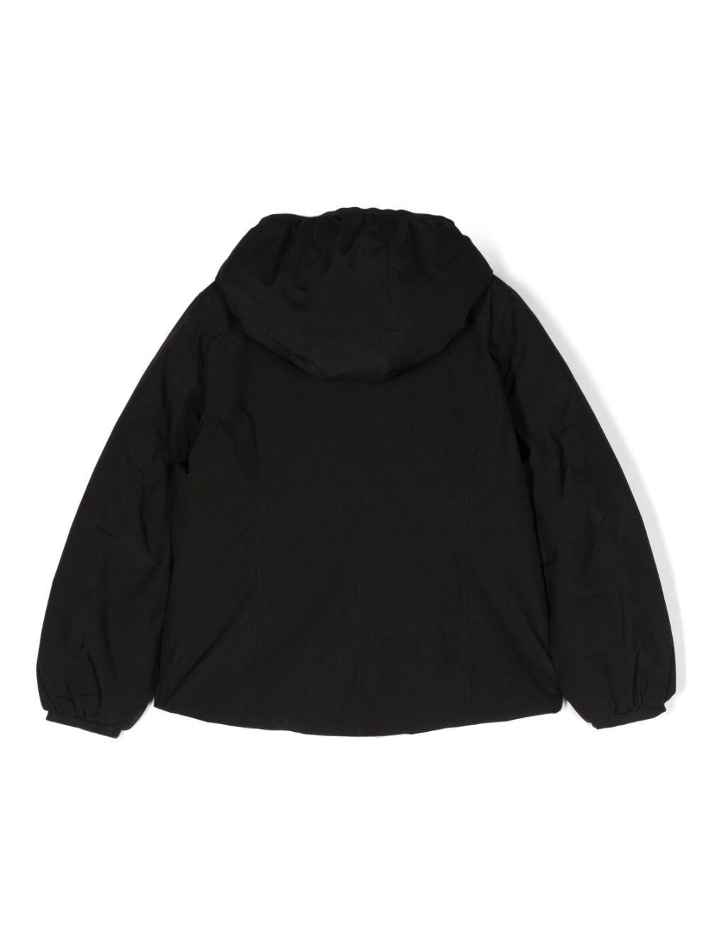 Giubbino nero-viola bicolor interno trapuntato K8126LW AM6 K-WAY KIDS 