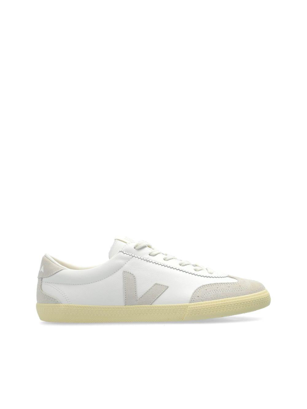 Sneakers in Pelle e Tela con Inserti VO2003852B WHITENATURAL VEJA 