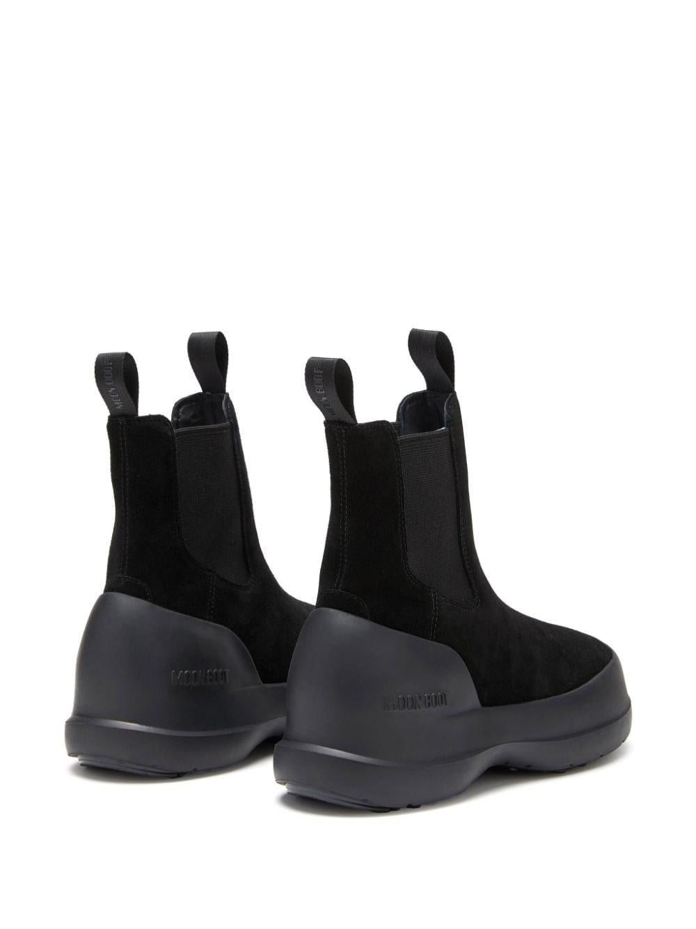 STIVALE LUNA CHELSEA NERO IN PELLE SCAMOSCIATA 80D2480050 N001 MOON BOOT 
