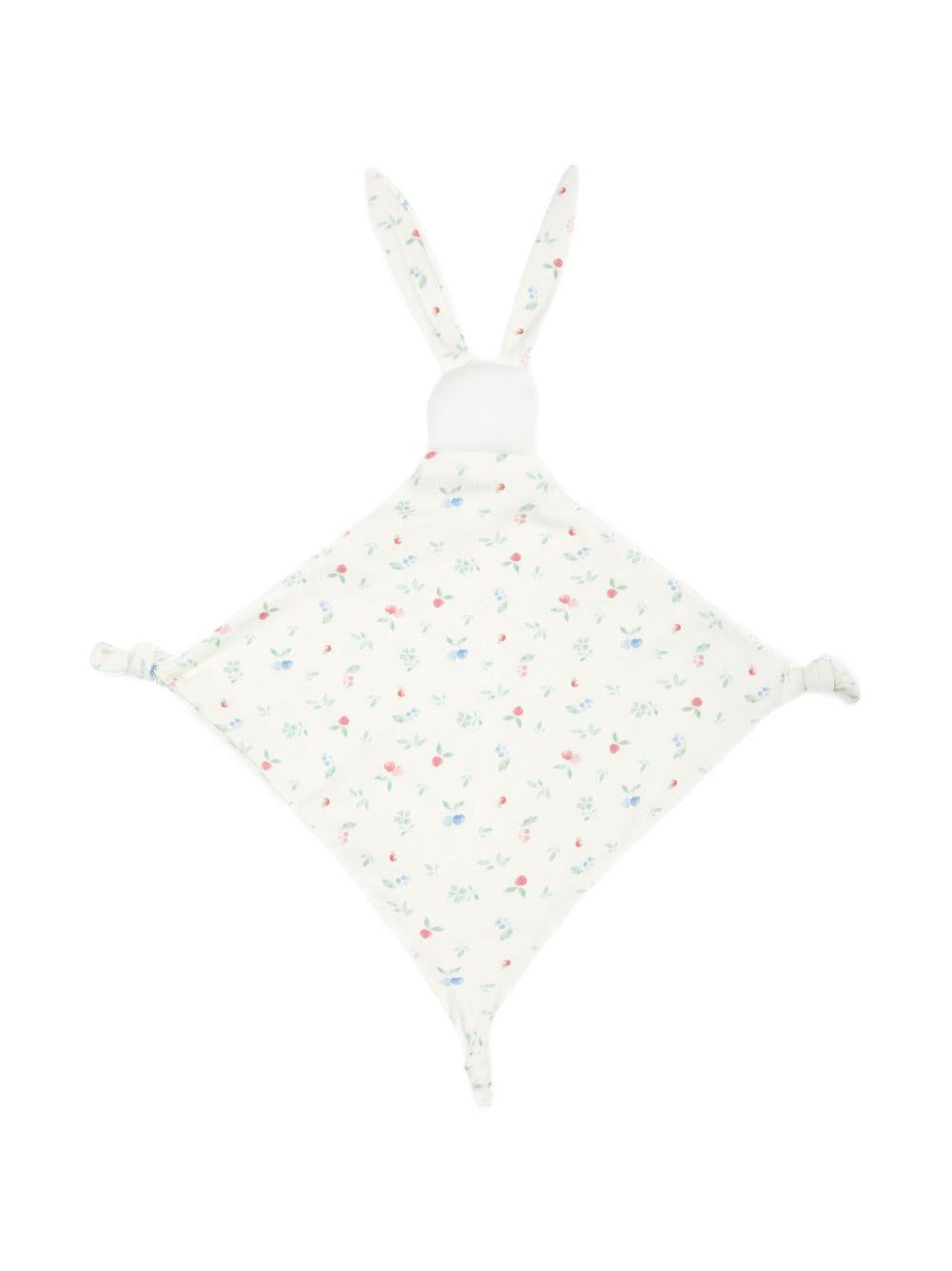 Peluche coniglio con fantasia all-over bianco