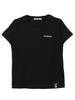 T-shirt nera mini logo petto