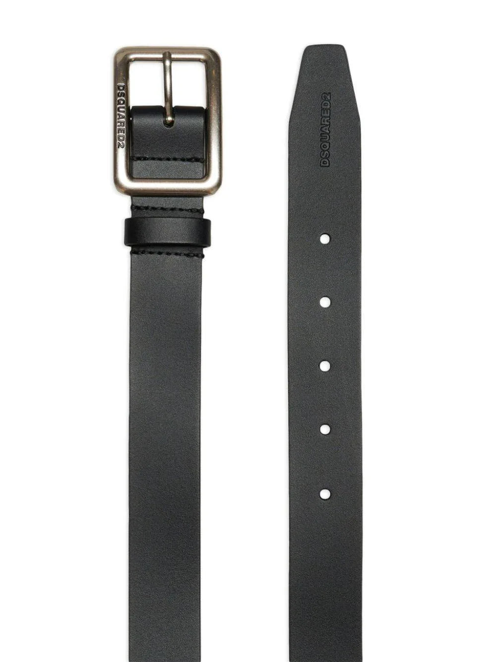 Cintura Unisex Bambino Nero Pelle bovina