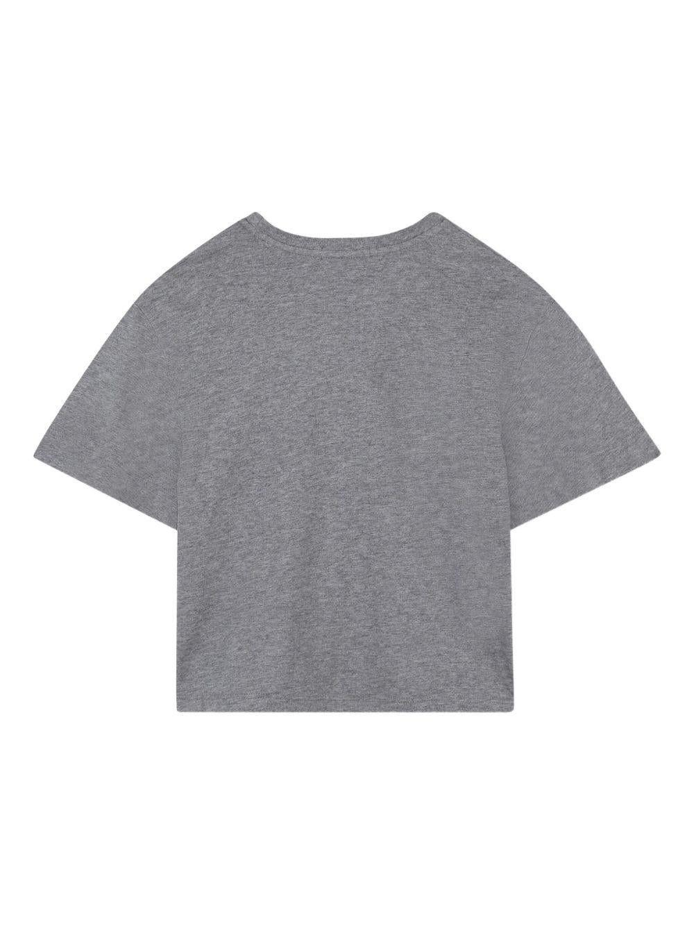 T-shirt Crop con Stampa Chloe Paris C20654 A46 CHLOE KIDS 