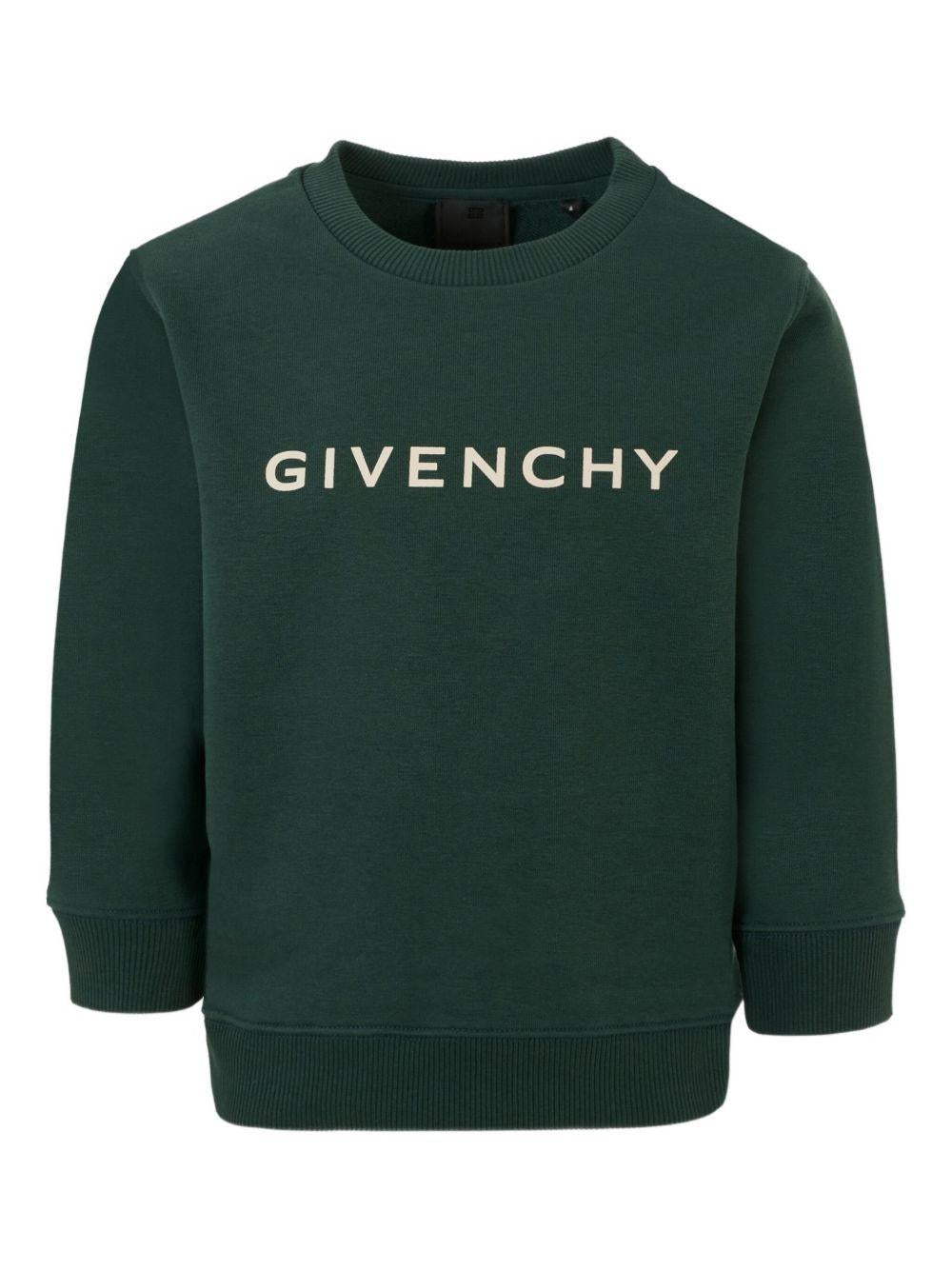 Felpa in Cotone Biologico con Dettaglio Logo H30937 672 GIVENCHY KIDS 
