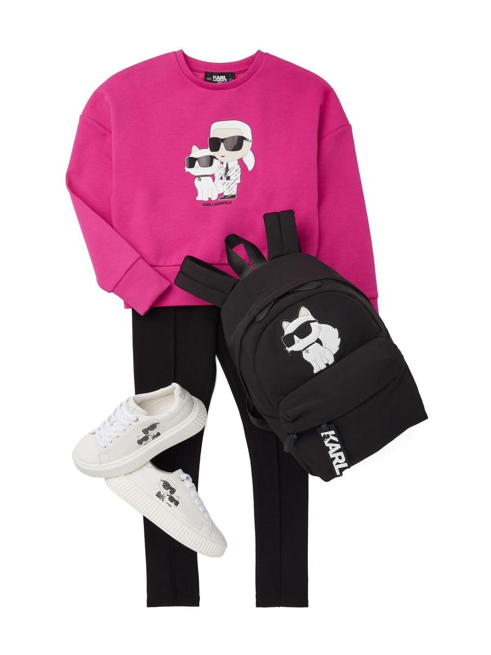 Felpa fucsia Karl cat