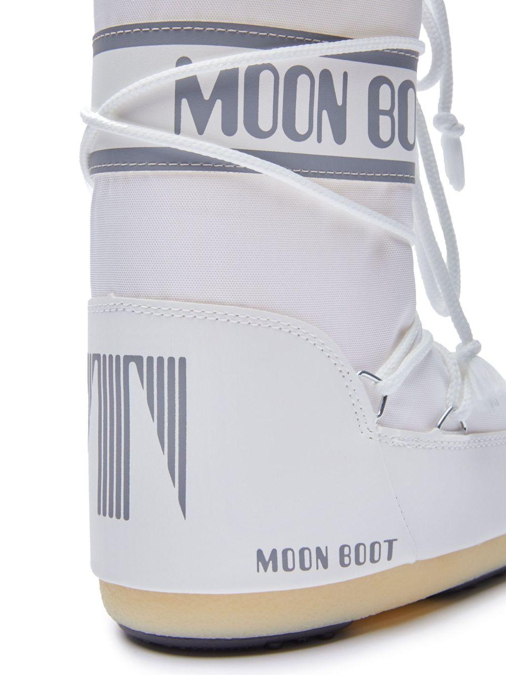 Stivali da neve bianchi  con lacci 80D1400440# A001 MOON BOOT KIDS 