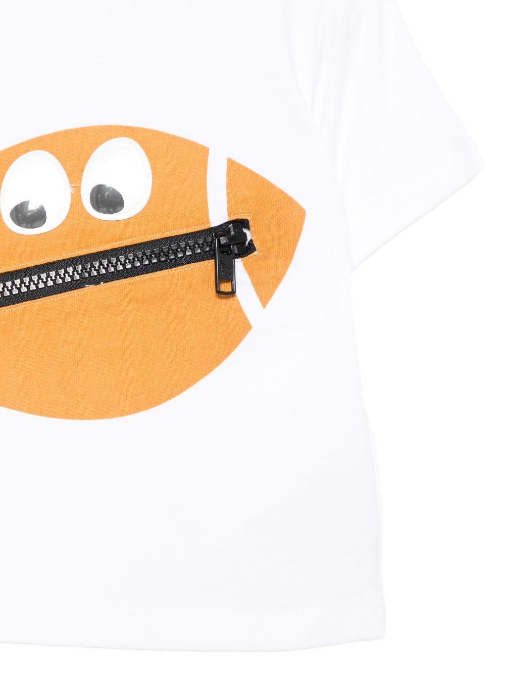 T-shirt con stampa football TY8640Z0434 100 STELLA MCCARTNEY KIDS 