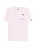 T-shirt in cotone cipria con taschino