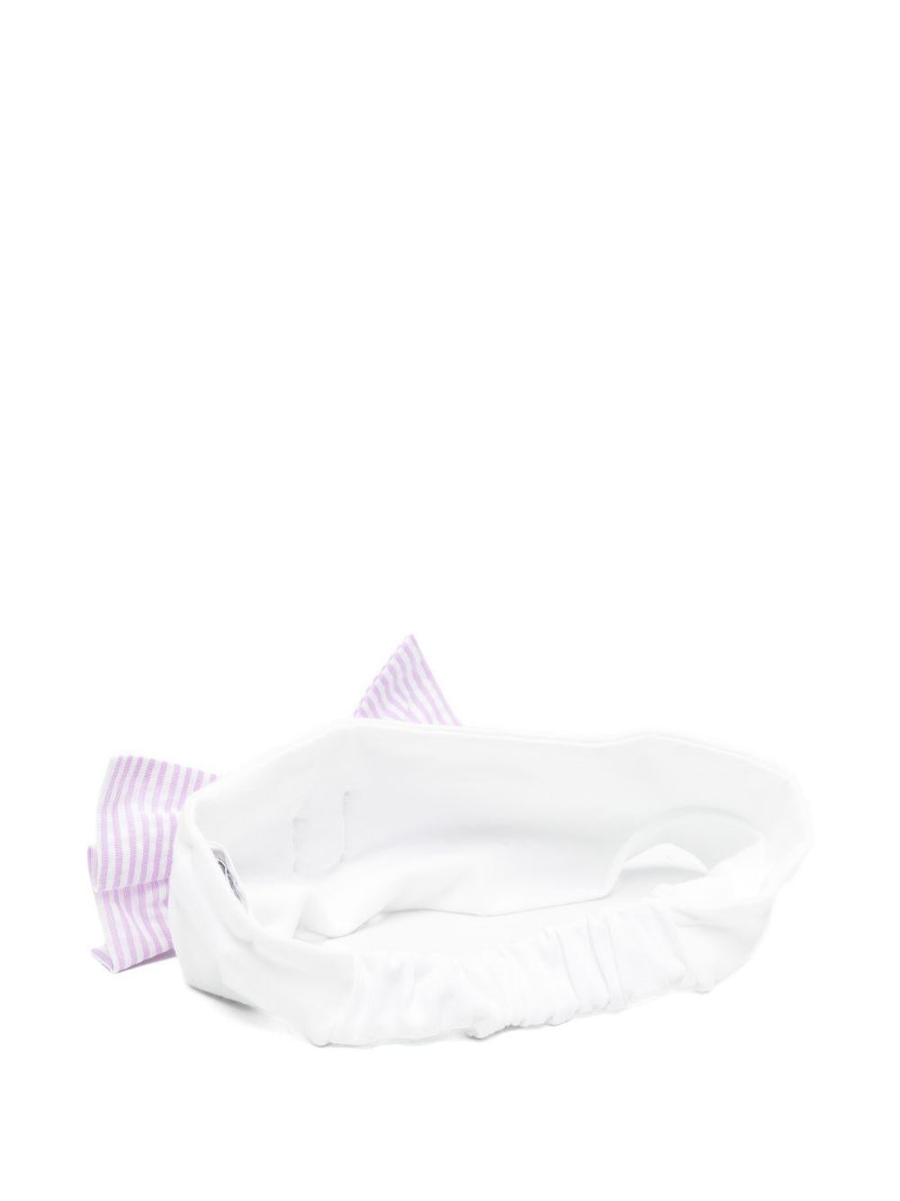 Fascia per capelli in cotone con fiocco a righe E26477 LILLA NANAN KIDS 