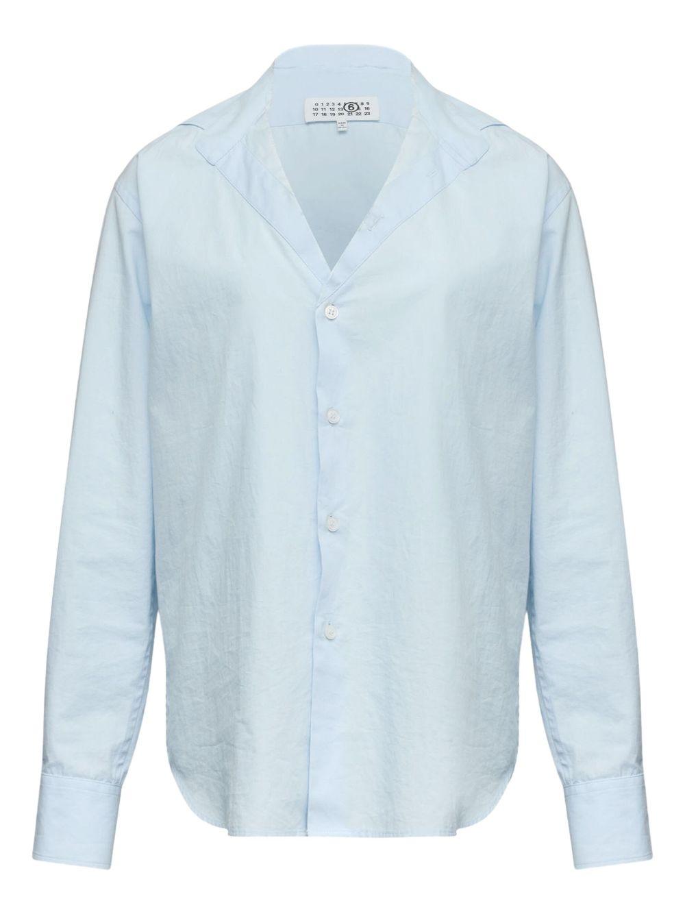 Camicia a maniche lunghe con colletto aperto S52DT0063M35480 501 MM6 MAISON MARGIELA 