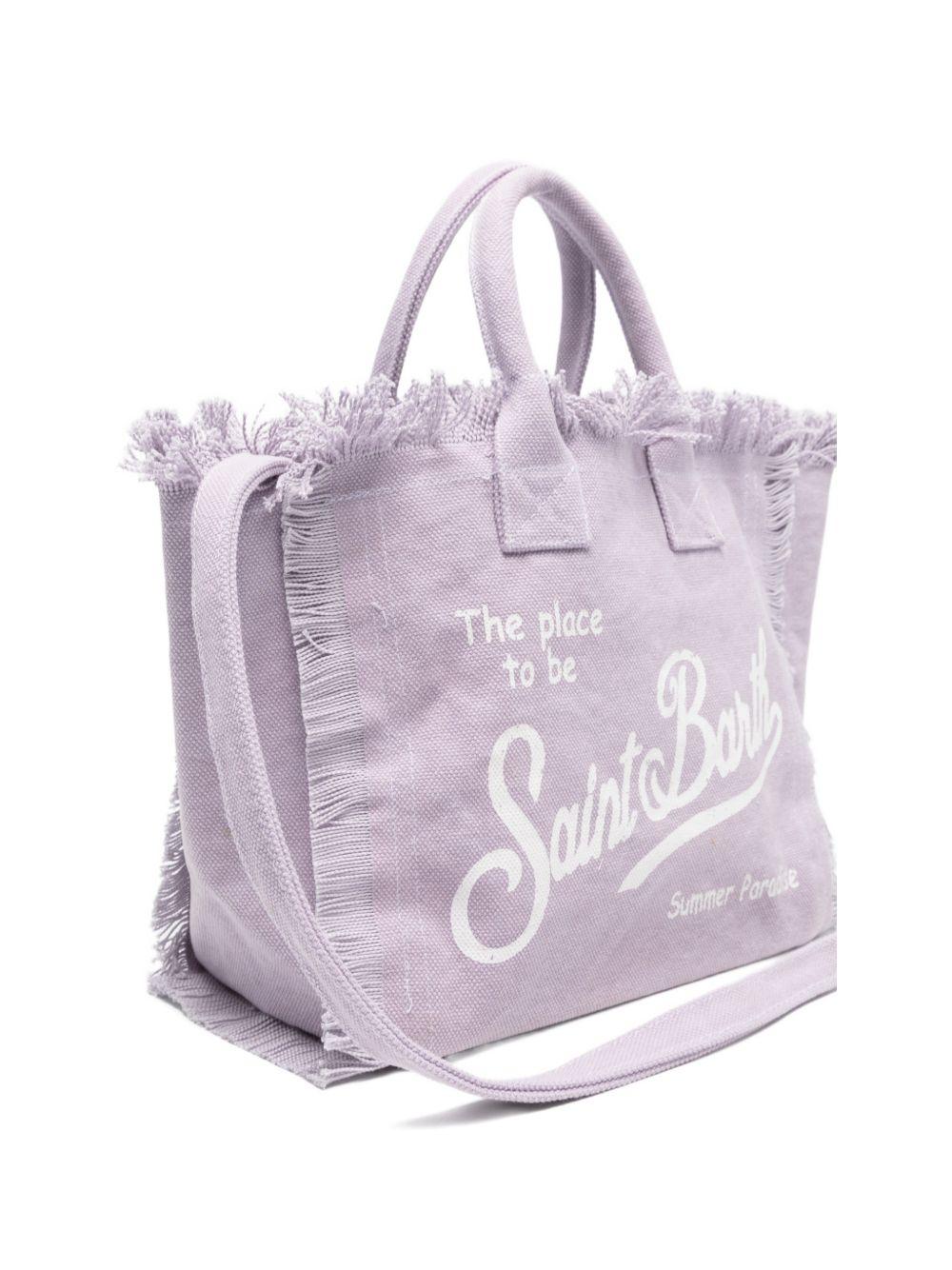 Borsa mare in cotone con frange COL0001# 02562L MC2 SAINT BARTH KIDS 