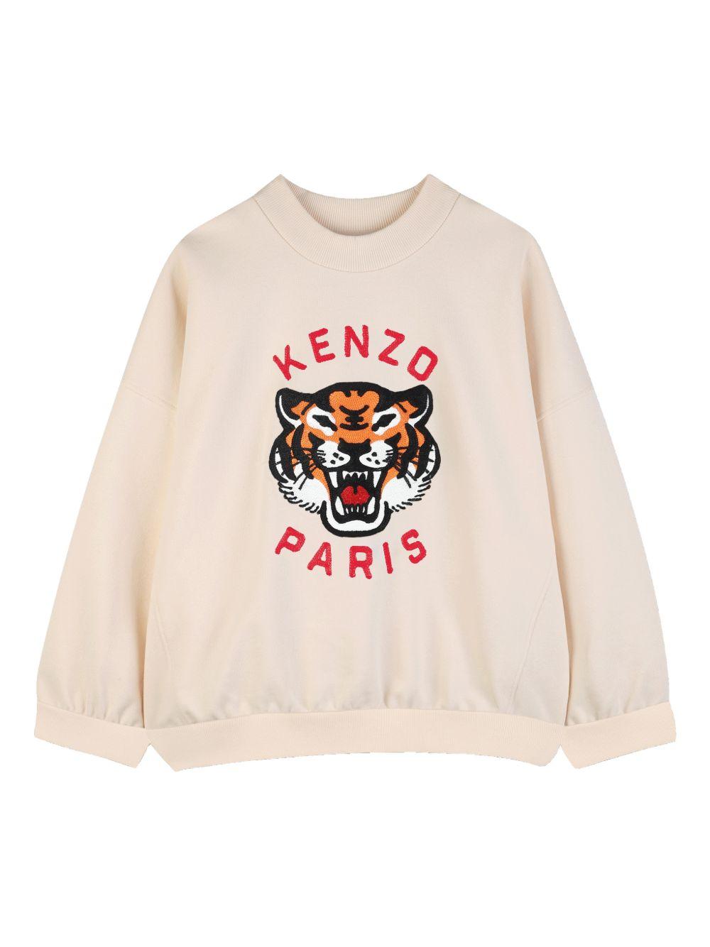 Felpa girocollo con stampa tigre K61798 208 KENZO KIDS 