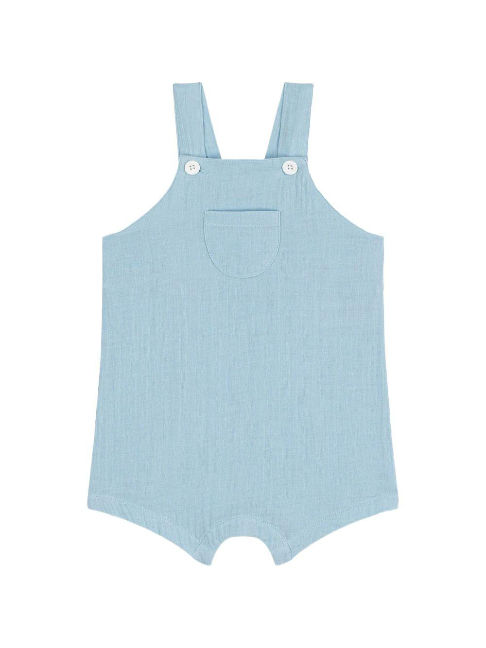 Salopette celeste neonato A0CEF 03 PETIT BATEAU KIDS 