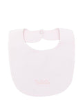 Bavetta in cotone con ricamo logo