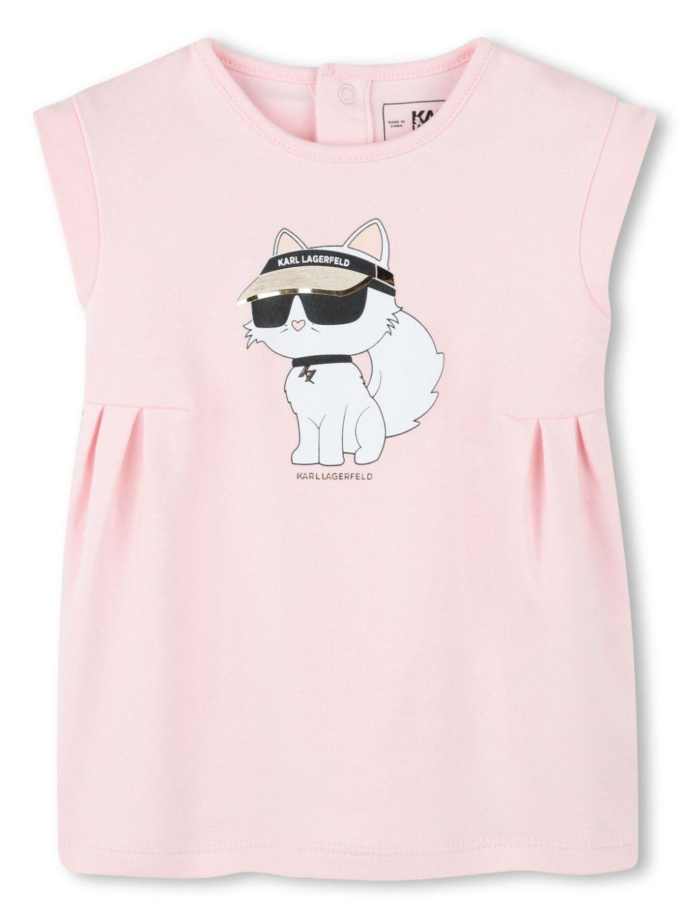 Abito rosa Karl cat neonata