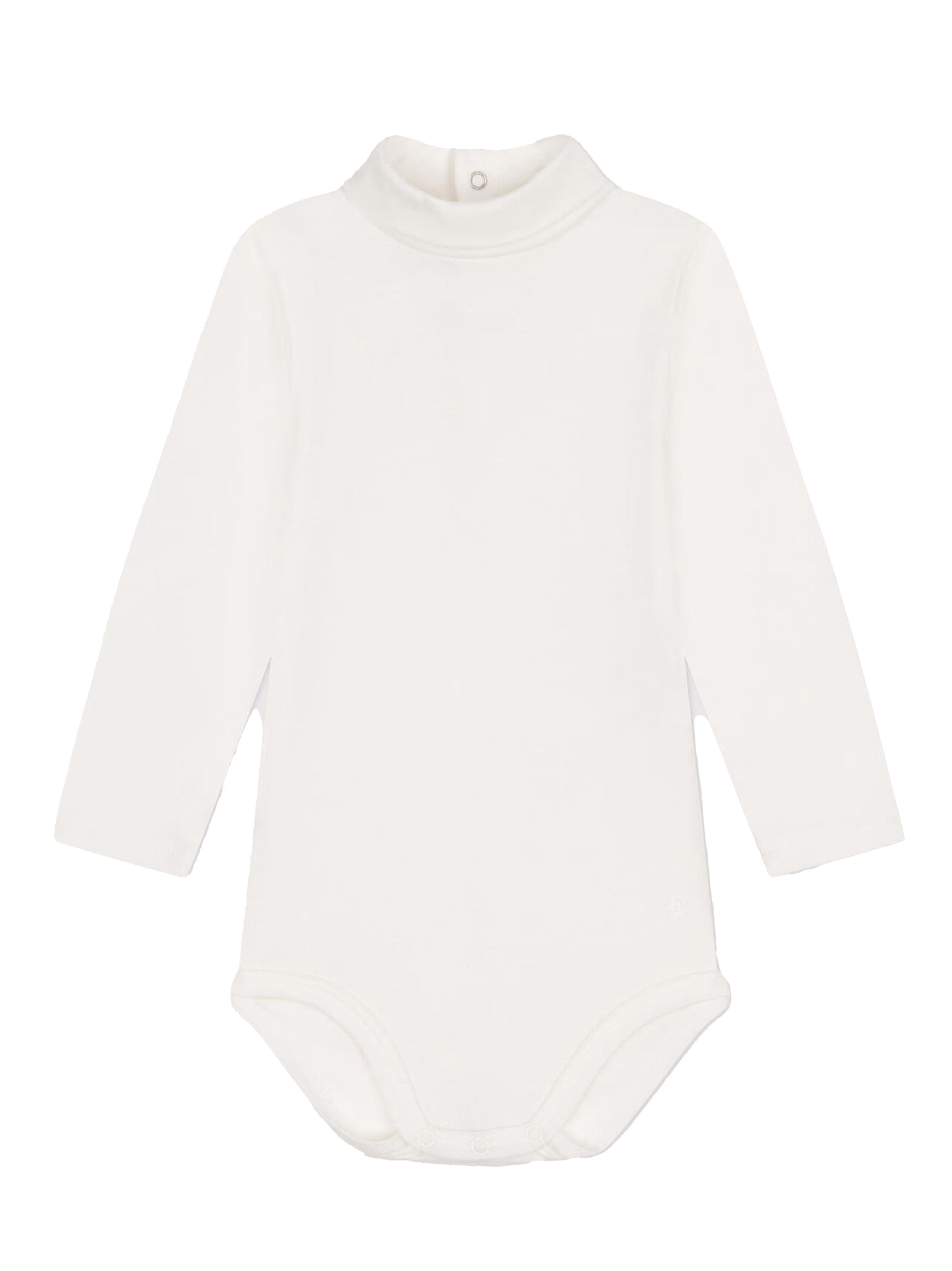 Body bianco a manica lunghe neonata A0BQF 04 PETIT BATEAU KIDS 