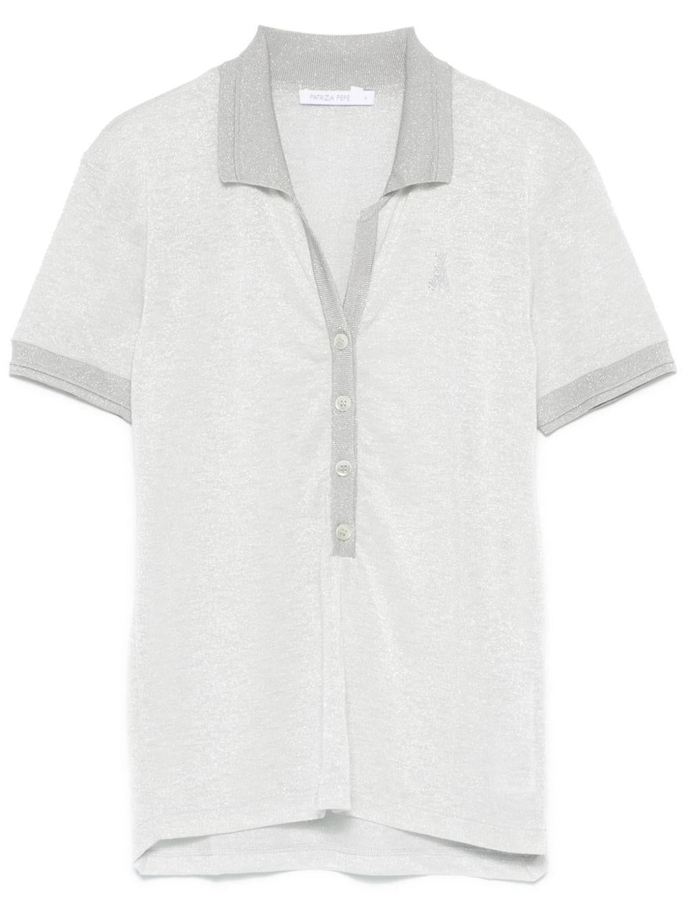 T-shirt in maglia "Essential" bianca