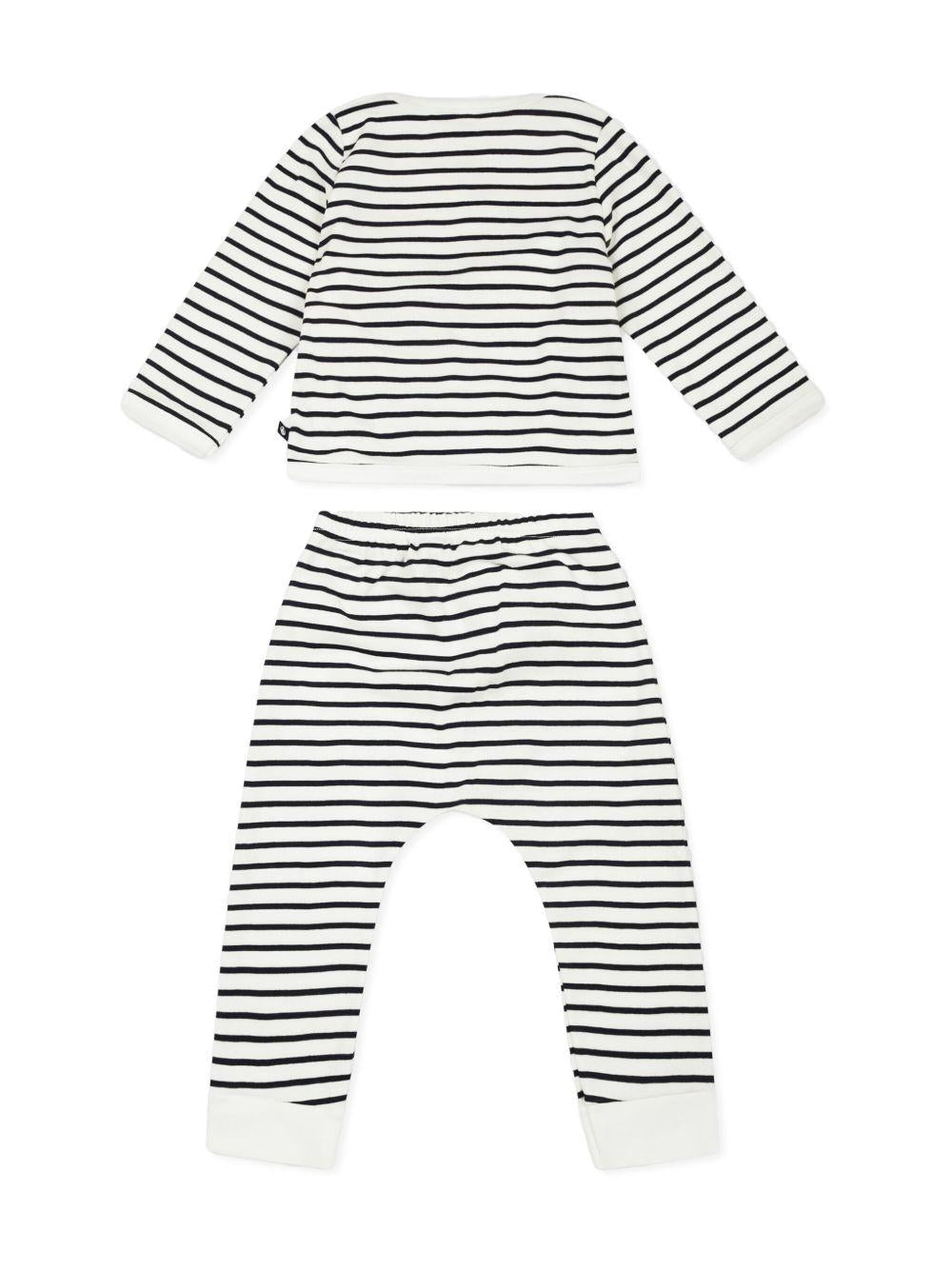 Set body e completo a righe neonato (3pz) A0BNA 01 PETIT BATEAU KIDS 