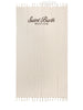 Telo mare Fouta  con stampa a righe beige