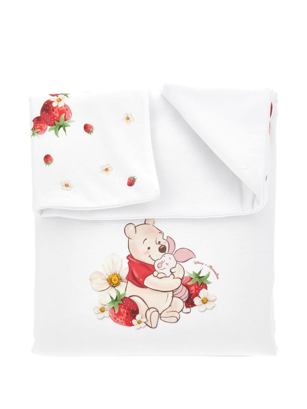 Foulard con stampa Winnie the Pooh 35G0127084 0099 MONNALISA KIDS 