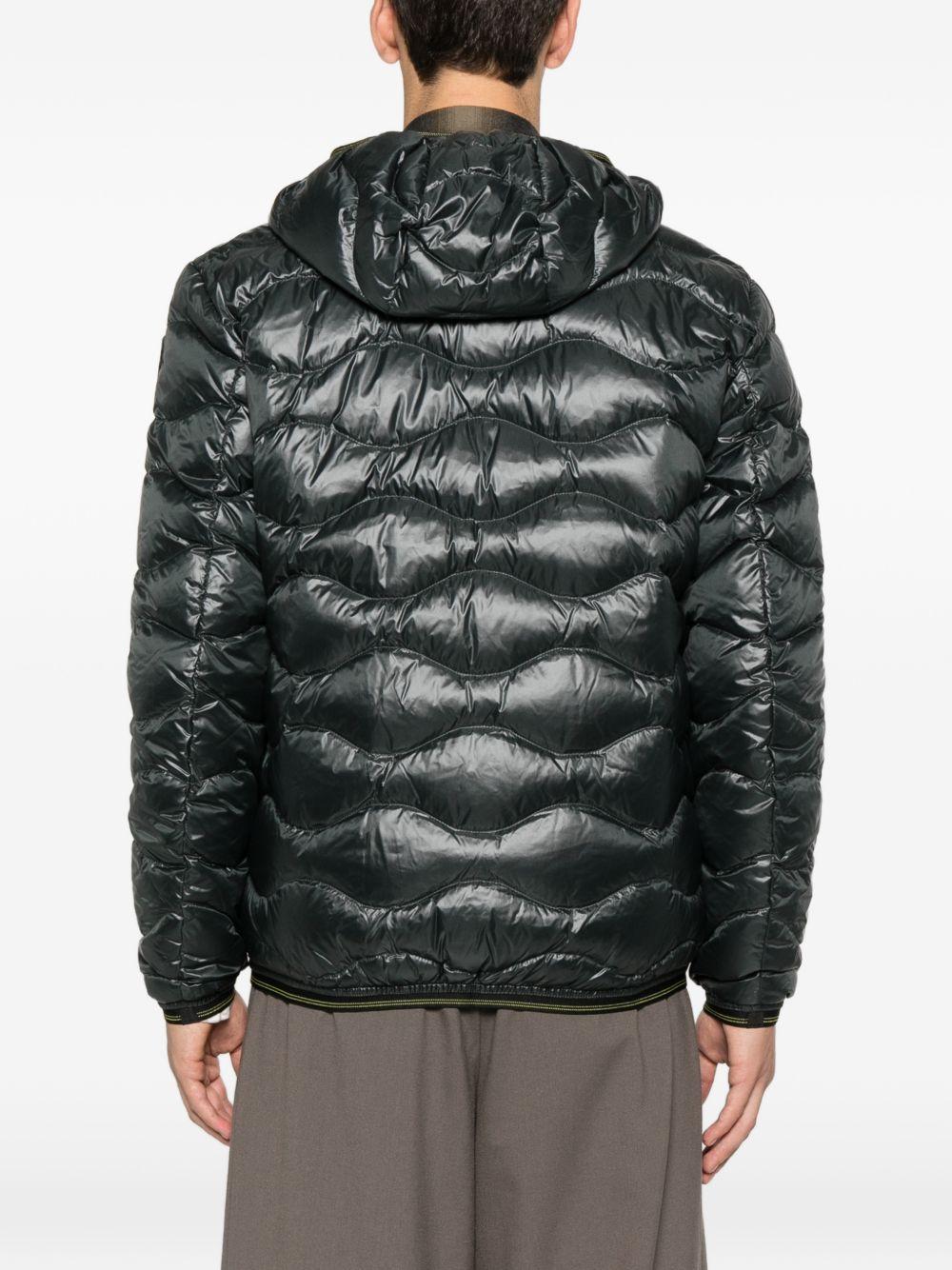 Giacca trapuntata grigio antracite con cappuccio 25WVLUC03074006355 978 BLAUER 