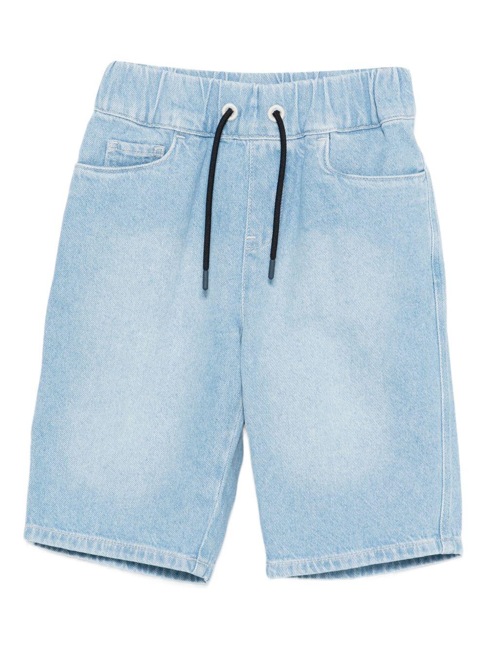 Bermuda in denim con coulisse EB001264AF21778 MB003 EMPORIO ARMANI KIDS 
