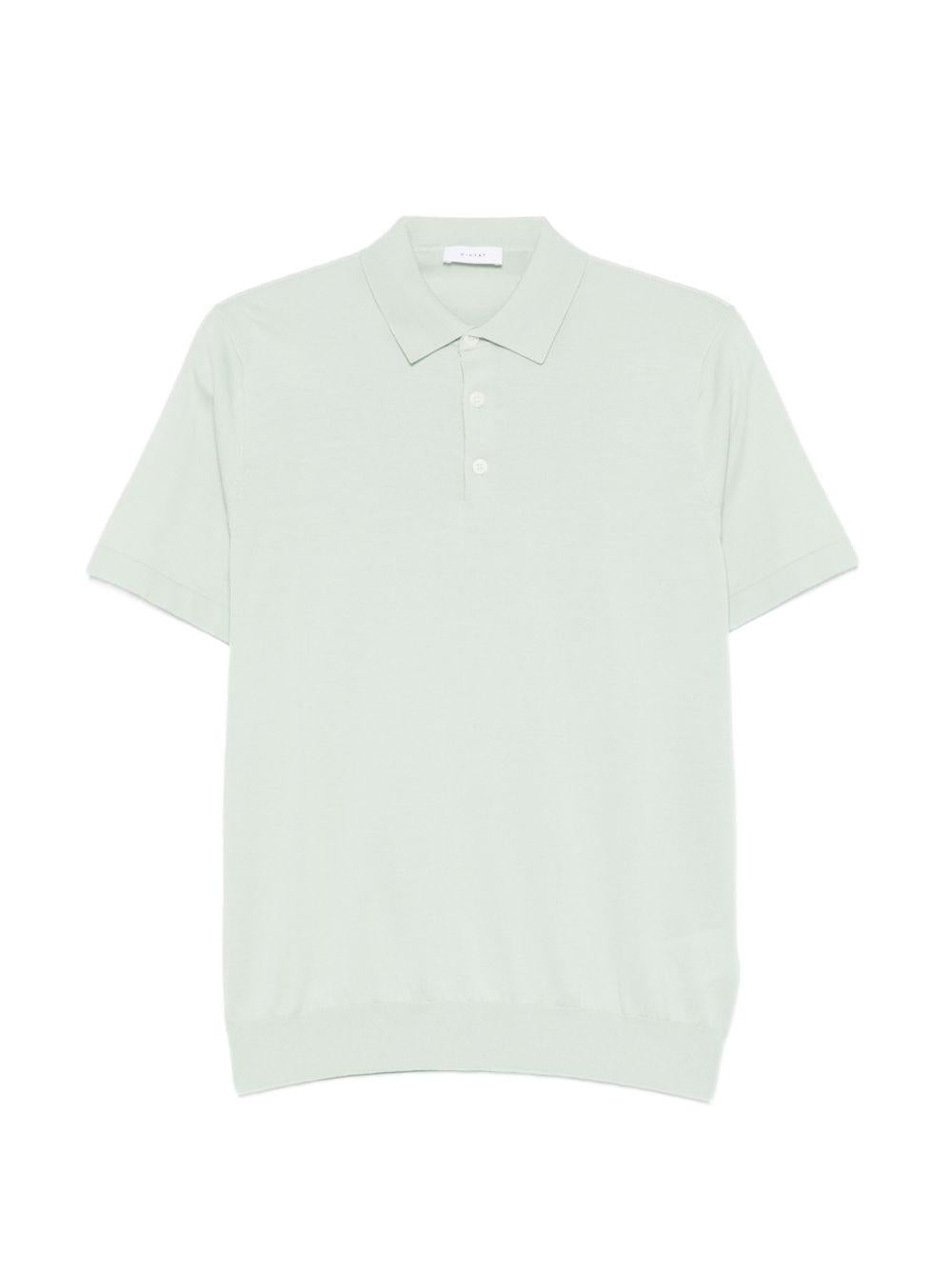 Polo in cotone con colletto classico DK17037 SALVIA DIKTAT 