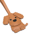 Portachiavi in pelle con cagnolino