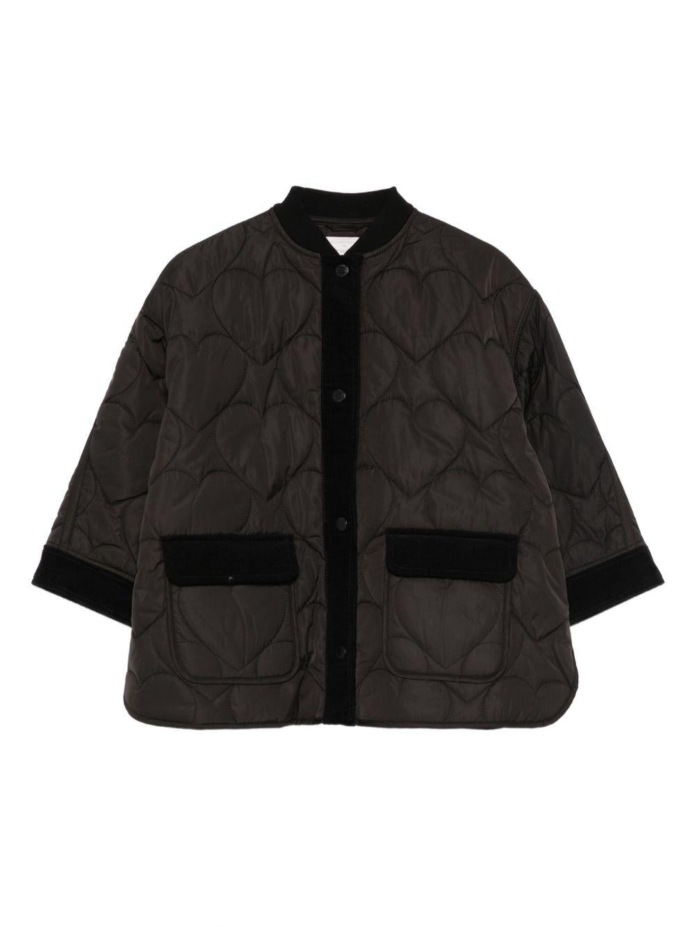 Giacca Trapuntata Nera con Tasche e Abbottonatura TX2B97Z0537 930 STELLA MCCARTNEY KIDS 