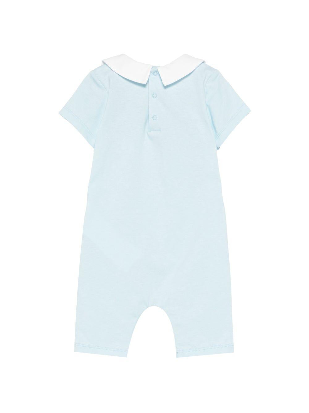 Tutina in cotone con colletto MUT04OLAA01# 40304 MOSCHINO KIDS 
