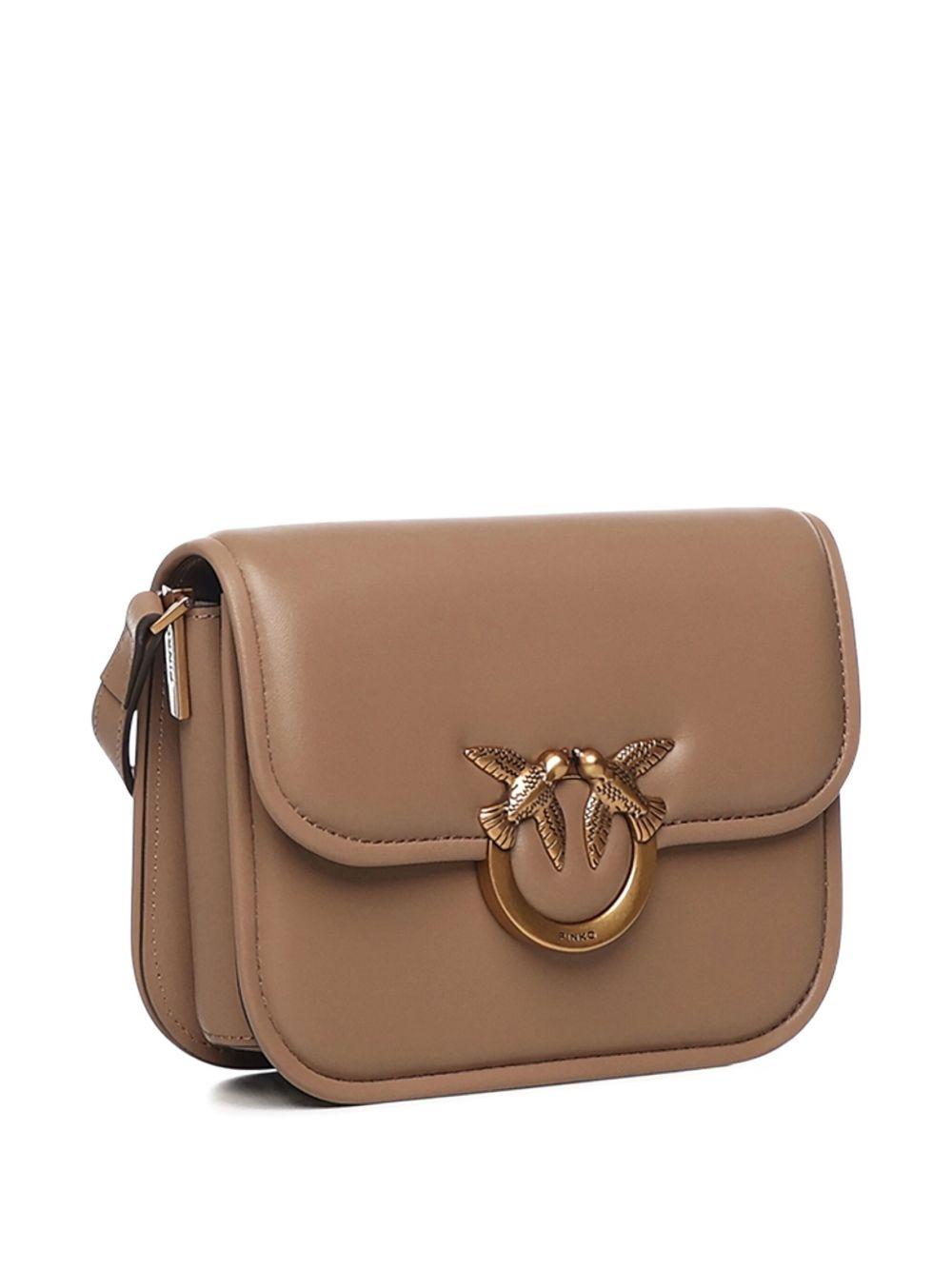 Borsa a spalla Love Box biscotto con fibbia Love Birds 104297A26L D01Q PINKO 