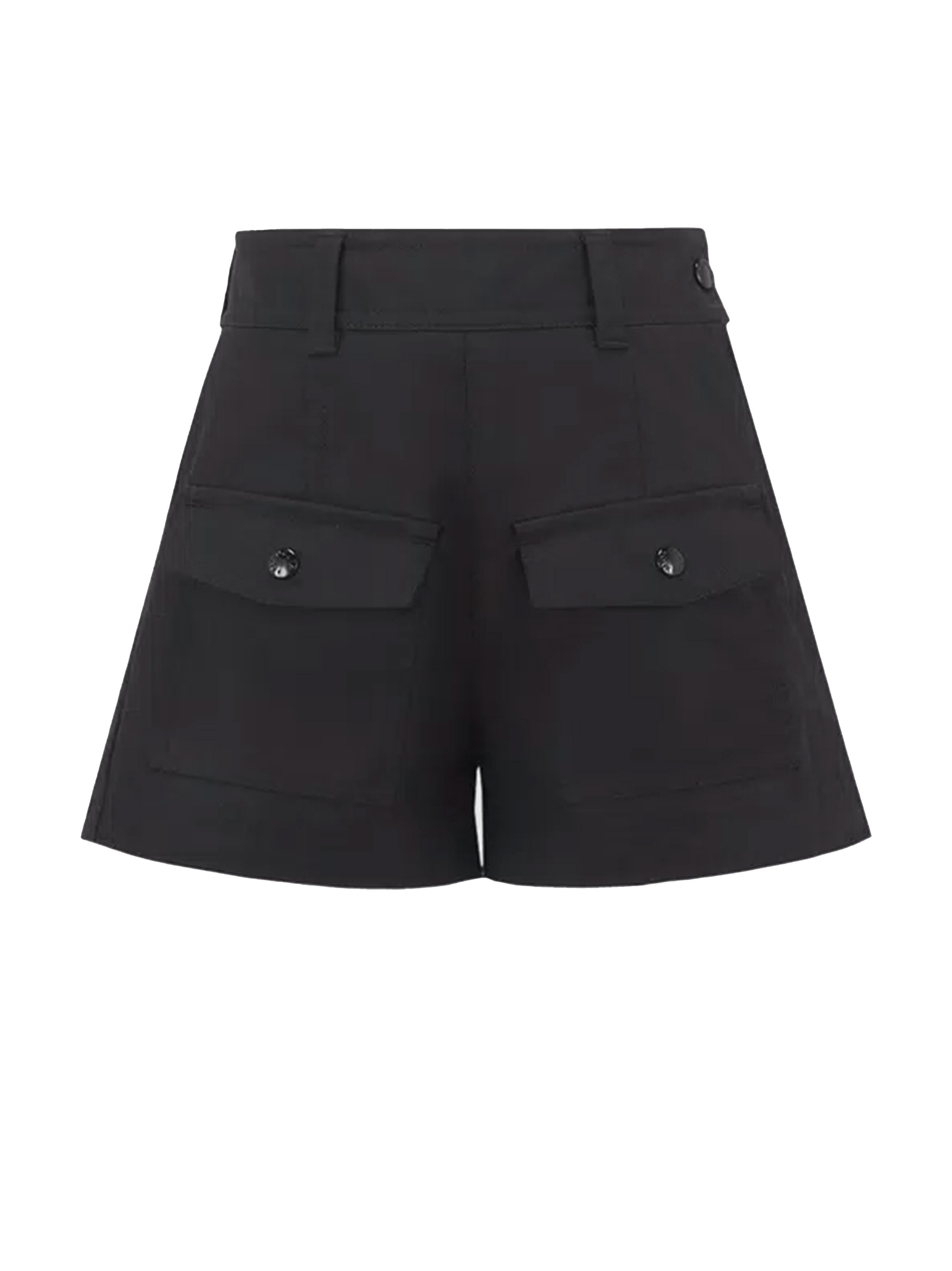 <BR/>Short con tasconi neri 9542B000075957F 999 MONCLER KIDS 