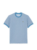 T-shirt a geometrie cubiche con bordini