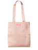 Borsa  shopper in tessuto rosa