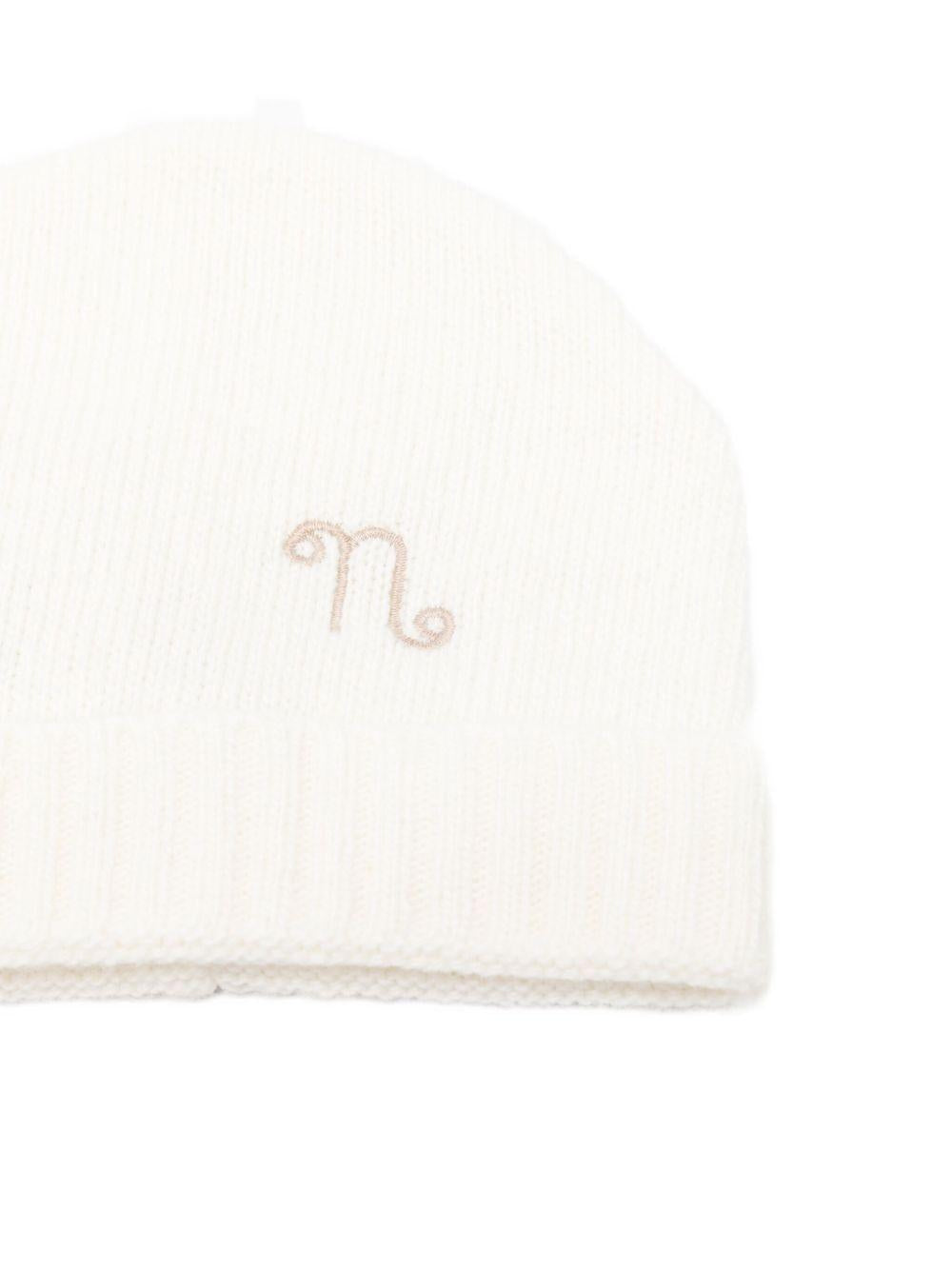 Berretto con ricamo CON046PC8 BIANCO NANAN KIDS 