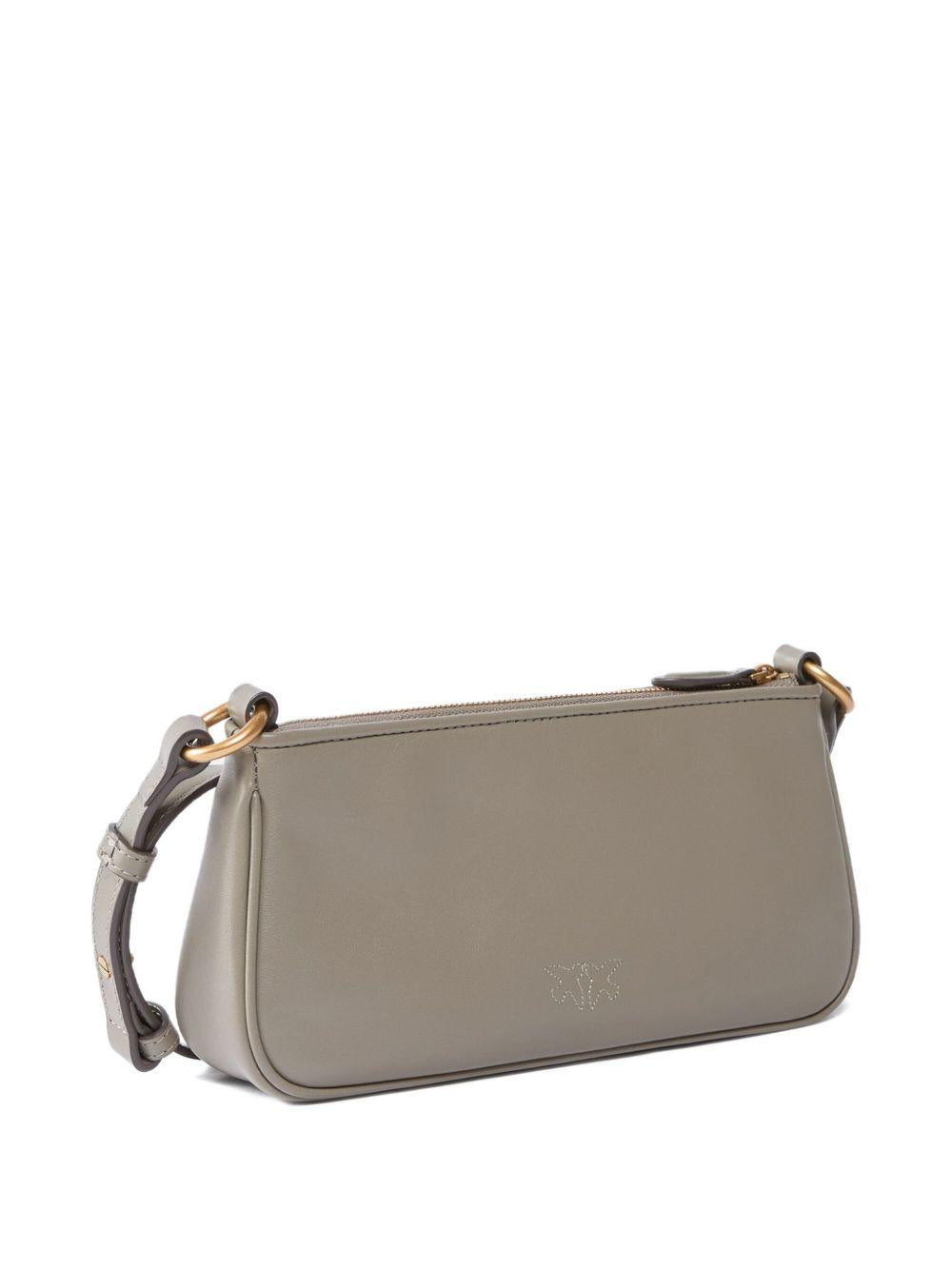 Borsa  donna noce  in pelle half moon horizontal 105069A0QO I68Q PINKO 