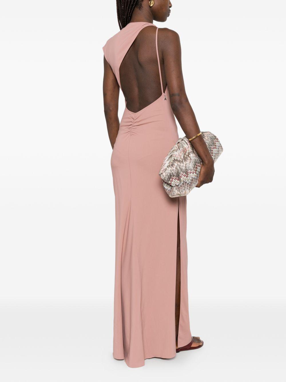 Abito lungo in viscosa con dettaglio drappeggiato 2A3021A738 B885 PATRIZIA PEPE 