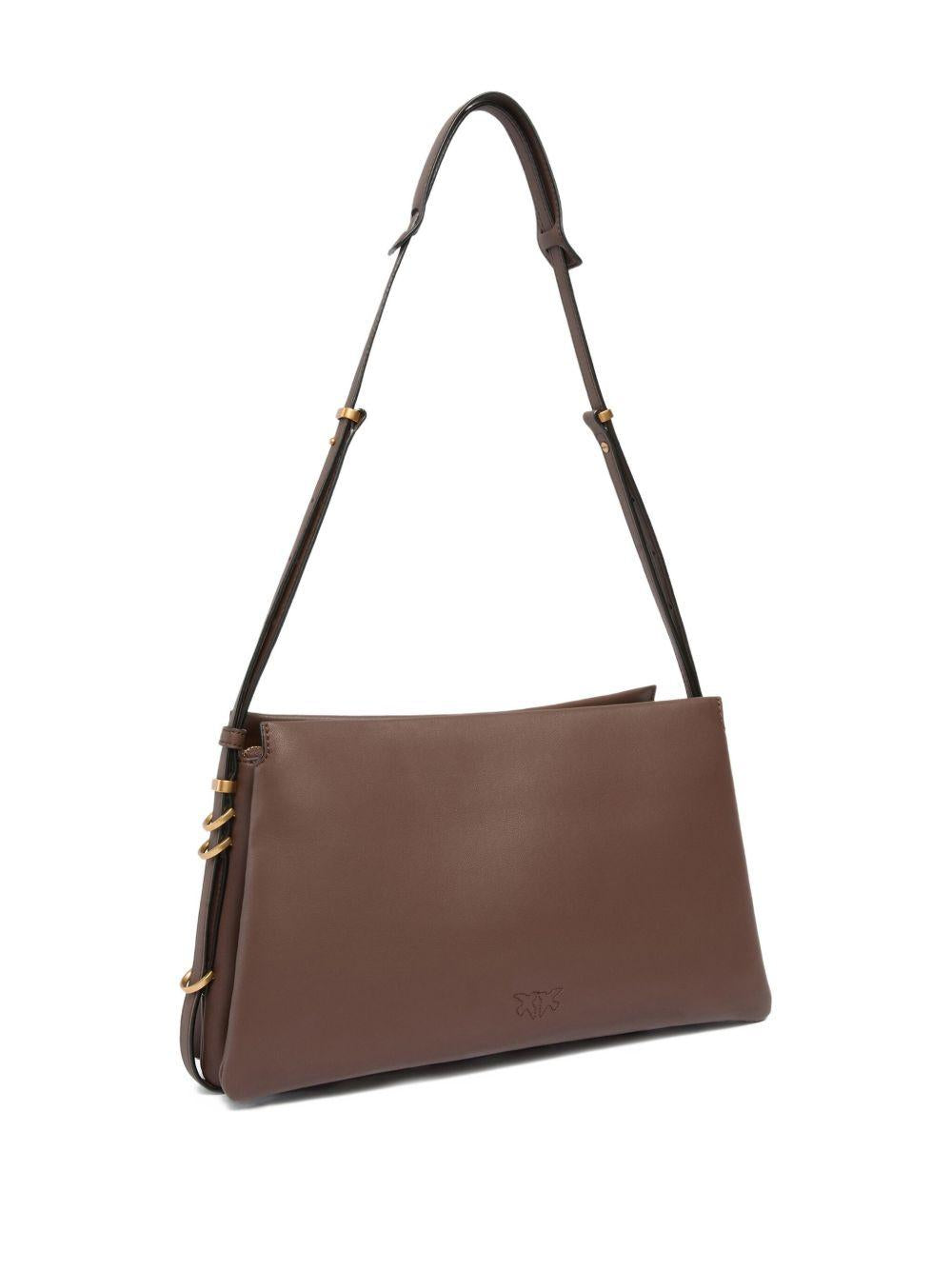 Borsa a spalla in pelle con fibbia Love Birds 105161A0QO L74Q PINKO 