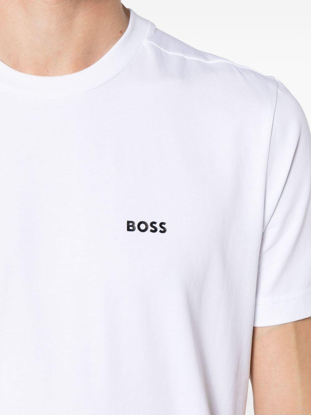 T-shirt in cotone girocollo 50506373 100 BOSS 