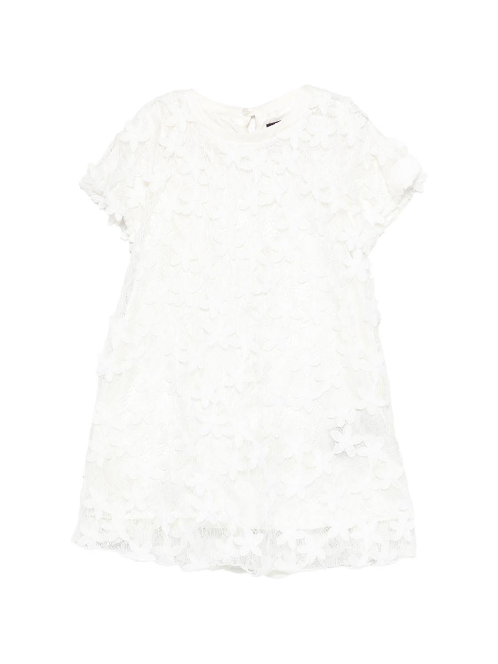 Abito smanicato con volant BY1D51U0263 100 BALMAIN KIDS 