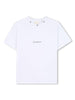 T-shirt bianca girocollo con stelle