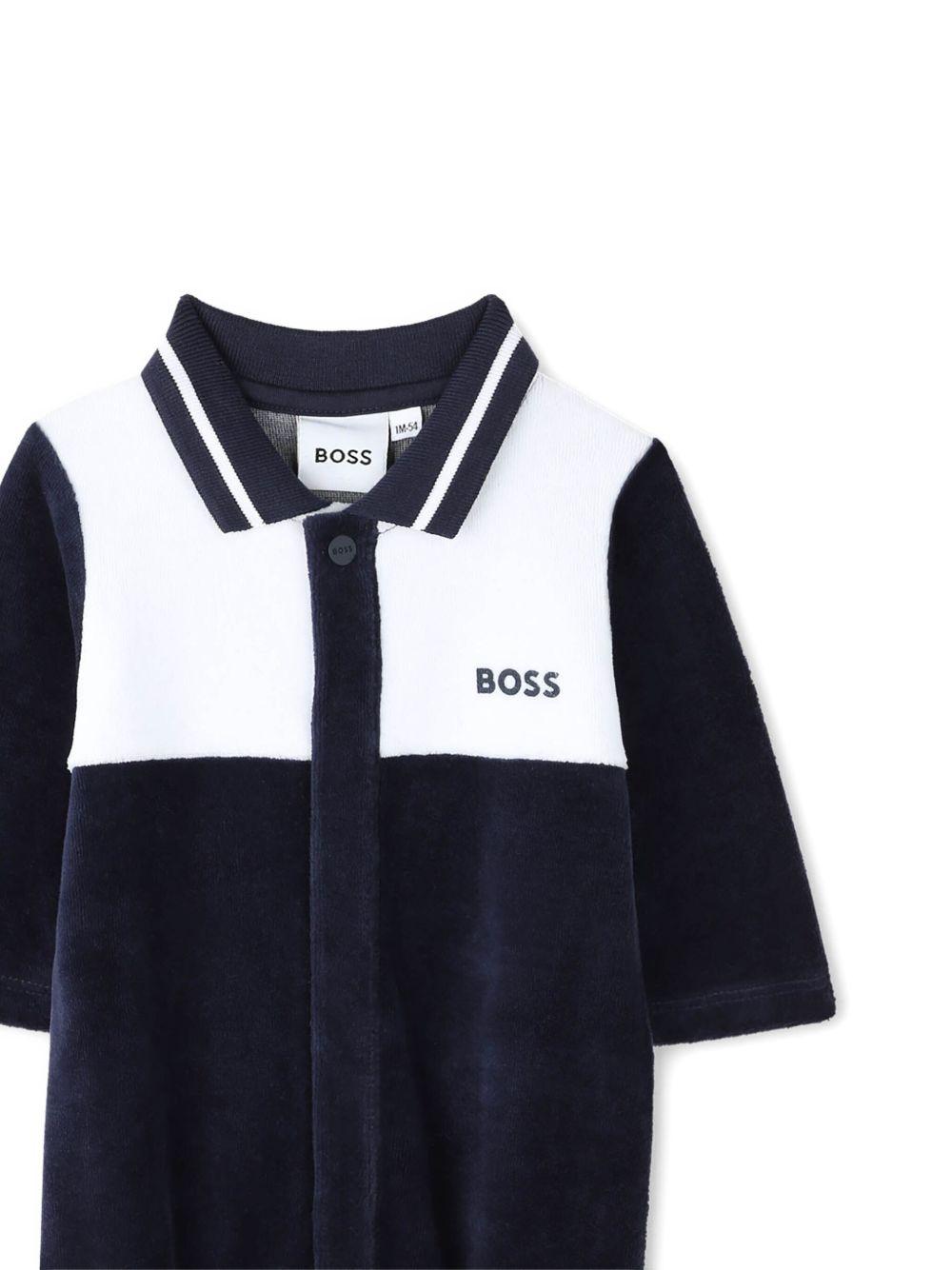 Pigiama BOSS Kidswear Blu con Logo J52522 849 BOSS KIDS 
